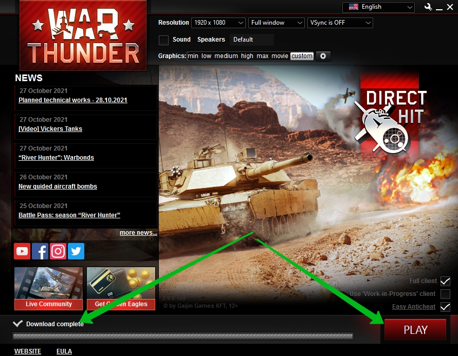 how to download war thunder on pc​